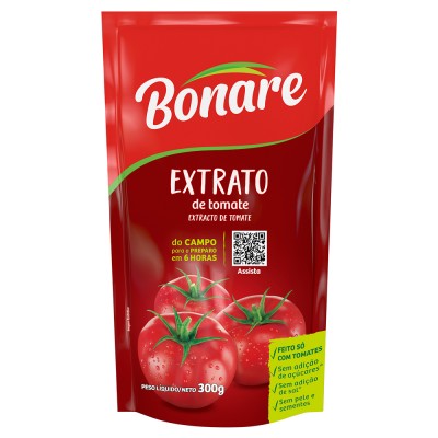 2866 - extrato tomate Bonare sachê 340g brix 10%
