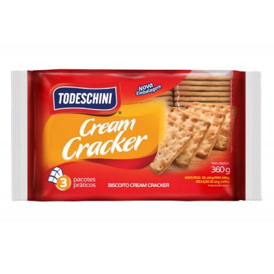5432 - biscoito Cream Cracker Todeschini 360g