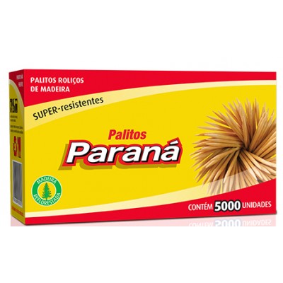 5897 - palito de dente de madeira Paraná 5.000un
