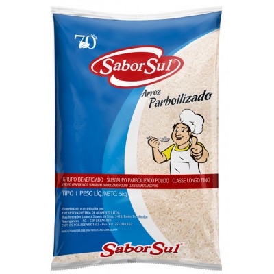6256 - arroz parboilizado 5kg Sabor Sul