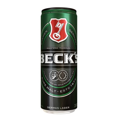 8364 - cerveja lata 350ml Beck's sleek 8un