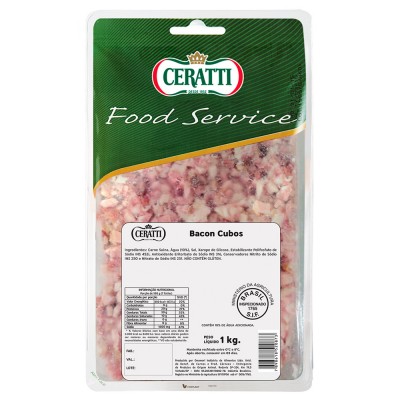 8463 - suíno - bacon cubos resfriado Ceratti 1kg