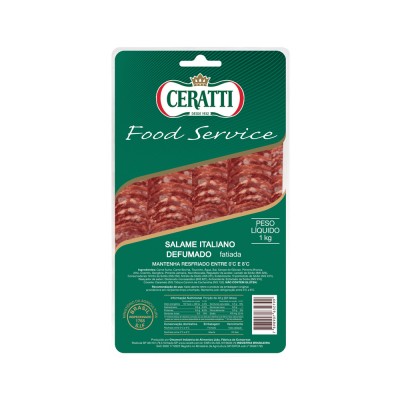 8574 - salame italiano defumado fatiado Ceratti 1kg