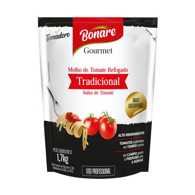 8703 - molho tomate Tomadoro/Bonare gourmet tradicional bag 1,7kg